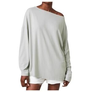 AllSaints Rita Lightweight Sweater Medium Oversize Fall Cozy Round Neck Stretchy
